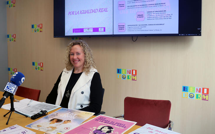 Benidorm presenta un completo programa de actividades para conmemorar el Día de la Mujer 